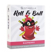 Стимулирующий презерватив-насадка Roll   Ball Raspberry - Sitabella - купить с доставкой в Благовещенске