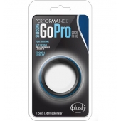 Черно-синее эрекционное кольцо Silicone Go Pro Cock Ring - Blush Novelties - в Благовещенске купить с доставкой