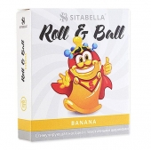 Стимулирующий презерватив-насадка Roll   Ball Banana - Sitabella - купить с доставкой в Благовещенске