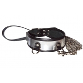Стильный ошейник с металлическим блеском и поводком - Sitabella - купить с доставкой в Благовещенске