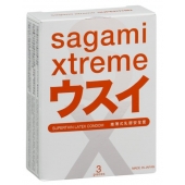 Ультратонкие презервативы Sagami Xtreme SUPERTHIN - 3 шт. - Sagami - купить с доставкой в Благовещенске