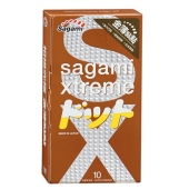 Презервативы Sagami Xtreme FEEL UP с точечной текстурой и линиями прилегания - 10 шт. - Sagami - купить с доставкой в Благовещенске