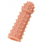 Телесная реалистичная насадка KOKOS Extreme Sleeve 03 с дополнительной стимуляцией - 12,7 см. - KOKOS - в Благовещенске купить с доставкой