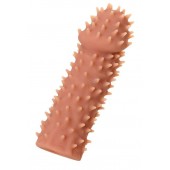 Телесная реалистичная насадка KOKOS Extreme Sleeve 07 с дополнительной стимуляцией - 12,7 см. - KOKOS - в Благовещенске купить с доставкой