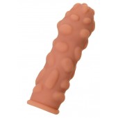 Телесная реалистичная насадка KOKOS Extreme Sleeve 11 с дополнительной стимуляцией - 12,7 см. - KOKOS - в Благовещенске купить с доставкой