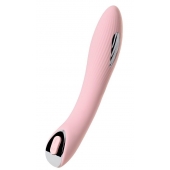 Розовый силиконовый вибратор с электростимуляцией TESLA G-POINT - 21 см. - ToyFa - купить с доставкой в Благовещенске