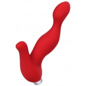 Красный силиконовый вибростимулятор простаты Proman - 12,5 см. - ToyFa - в Благовещенске купить с доставкой