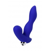 Синий силиконовый вибростимулятор простаты Stroman - 14,5 см. - ToyFa - в Благовещенске купить с доставкой