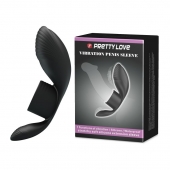 Черное кольцо на пенис с вибрацией Vibration Penis Sleeve - Baile - в Благовещенске купить с доставкой