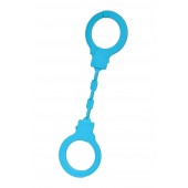 Голубые силиконовые наручники A-Toys без ключа - A-toys - купить с доставкой в Благовещенске