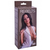 Коричневый поводок и чокер с кольцом Sofi - Rebelts - купить с доставкой в Благовещенске