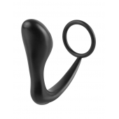 Эрекционное кольцо с анальной пробкой Ass-Gasm Cockring Plug - Pipedream - в Благовещенске купить с доставкой