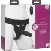 Черный полый вибрострапон Body Extensions BE Aroused - 17,78 см. - Doc Johnson - купить с доставкой в Благовещенске