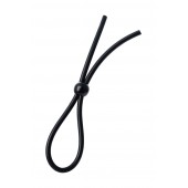 Черное лассо на пенис с одной бусиной - A-toys - в Благовещенске купить с доставкой