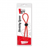 Красное эрекционное лассо с одной бусиной-утяжкой STRETCHY THIN LASSO - Dream Toys - в Благовещенске купить с доставкой