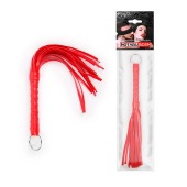 Красная плеть с рукоятью в оплетке - 28 см. - Notabu - купить с доставкой в Благовещенске