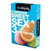 Презервативы для орального секса DOMINO Sweet Sex с ароматом мороженого - 3 шт. - Domino - купить с доставкой в Благовещенске