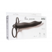 Черная вибронасадка для двойного проникновения Flirtini - 15,9 см. - Lola Games - купить с доставкой в Благовещенске