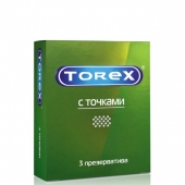 Текстурированные презервативы Torex  С точками  - 3 шт. - Torex - купить с доставкой в Благовещенске