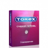 Презервативы Torex  Сладкая любовь  с ароматом клубники - 3 шт. - Torex - купить с доставкой в Благовещенске