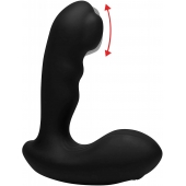 Черный стимулятор простаты Alpha-Pro 7X P-Milker Silicone Prostate Stimulator with Milking Bead - XR Brands - в Благовещенске купить с доставкой