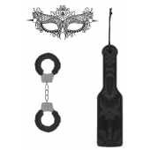 Черный игровой набор Introductory Bondage Kit №4 - Shots Media BV - купить с доставкой в Благовещенске