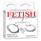 Металлические наручники Beginner s Metal Cuffs - Pipedream - купить с доставкой в Благовещенске