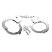 Металлические наручники Beginner s Metal Cuffs - Pipedream - купить с доставкой в Благовещенске