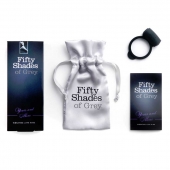 Темно-серое эрекционное кольцо Vibrating Love Ring с вибрацией - Fifty Shades of Grey - в Благовещенске купить с доставкой