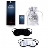Набор из двух масок на глаза Soft Blindfold Twin Pack - Fifty Shades of Grey - купить с доставкой в Благовещенске