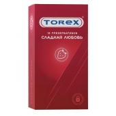 Презервативы Torex  Сладкая любовь  с ароматом клубники - 12 шт. - Torex - купить с доставкой в Благовещенске