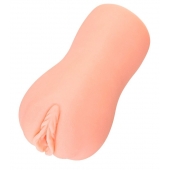 Телесный вибромастурбатор-вагина с рельефом EMILY AUTO - KOKOS - в Благовещенске купить с доставкой