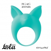 Зеленое эрекционное кольцо Kitten Kyle - Lola Games - в Благовещенске купить с доставкой