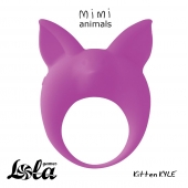 Фиолетовое эрекционное кольцо Kitten Kyle - Lola Games - в Благовещенске купить с доставкой