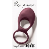 Бордовое эрекционное виброкольцо Daydream - Lola Games - в Благовещенске купить с доставкой
