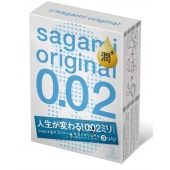 Ультратонкие презервативы Sagami Original 0.02 Extra Lub с увеличенным количеством смазки - 3 шт. - Sagami - купить с доставкой в Благовещенске