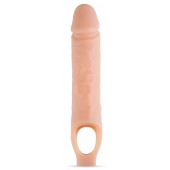 Телесный реалистичный фаллоудлинитель 10 Inch Silicone Cock Sheath Penis Extender - 25,4 см. - Blush Novelties - в Благовещенске купить с доставкой