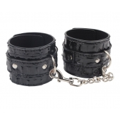 Черные наручники Surrender Wrist Restraints - Chisa - купить с доставкой в Благовещенске