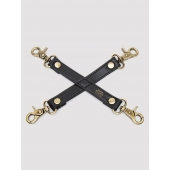 Черный фиксатор для манжет Bound to You Faux Leather Hogtie - Fifty Shades of Grey - купить с доставкой в Благовещенске