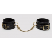Черные оковы на ноги Bound to You Faux Leather Ankle Cuffs - Fifty Shades of Grey - купить с доставкой в Благовещенске