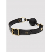 Черный кляп-шар Bound to You Faux Leather Ball Gag - Fifty Shades of Grey - купить с доставкой в Благовещенске