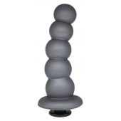 Черная насадка-елочка PLATINUM 6  - 17 см. - LOVETOY (А-Полимер) - купить с доставкой в Благовещенске