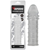 Прозрачная реалистичная насадка на пенис Extra Texture Sleeve - 16,2 см. - Chisa - в Благовещенске купить с доставкой