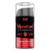 Жидкий интимный гель с эффектом вибрации Vibration! Strawberry - 15 мл. - INTT - купить с доставкой в Благовещенске