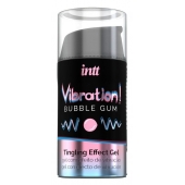 Жидкий интимный гель с эффектом вибрации Vibration! Bubble Gum - 15 мл. - INTT - купить с доставкой в Благовещенске