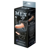 Телесный пустотелый харнесс MEN Style - 17,5 см. - LOVETOY (А-Полимер) - купить с доставкой в Благовещенске