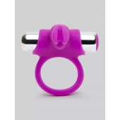 Лиловое виброкольцо с пультом ДУ Remote Control Cock Ring - Happy Rabbit - в Благовещенске купить с доставкой