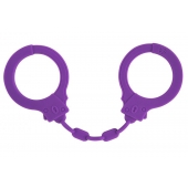Фиолетовые силиконовые наручники Suppression - Lola Games - купить с доставкой в Благовещенске