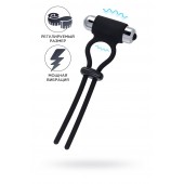 Черное эрекционное лассо на пенис Jat - A-toys - в Благовещенске купить с доставкой