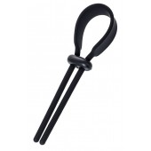 Черное эрекционное лассо на пенис Keb - A-toys - в Благовещенске купить с доставкой